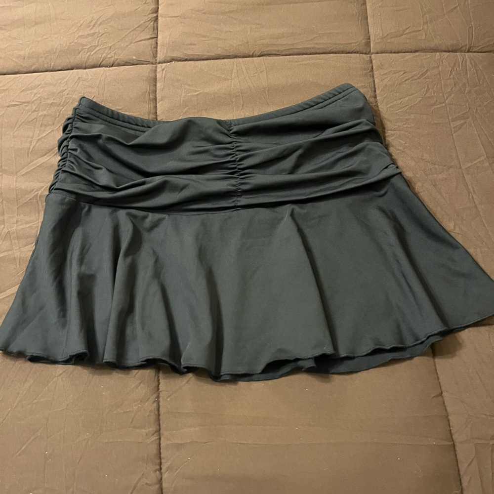 Black mini skirt